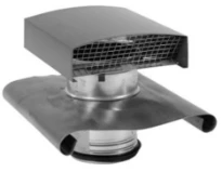 ZEHNDER CT 125 - Chapeau de toiture en acier - DN125 - Couleur ardoise