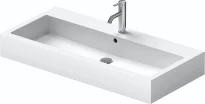 Duravit Vero lavabo 1000 x 470 mm - blanc - avec trou de robinet - avec trop-plein - poli pour tablette