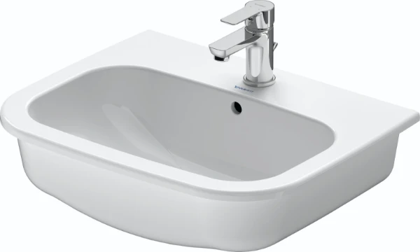 Duravit D-code inbouwwastafel 545 x 435 mm - wit - met kraangat - met overloop