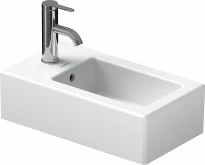 Duravit Vero lave-mains 450 x 250 mm - blanc - avec trou de robinet - avec trop-plein