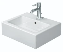 Duravit Vero lave-mains 450 x 350 mm - blanc - avec trou de robinet - avec trop-plein - poli