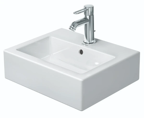 Duravit Vero lave-mains 450 x 350 mm - blanc - avec trou de robinet - avec trop-plein - poli