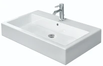 Duravit Vero lavabo 800 x 470 mm - blanc - avec trou de robinet  - avec trop-plein - poli