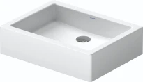 Duravit Vero lavabo à poser 500 x 380 mm - blanc - sans trou de robinet - sans trop-plein - poli
