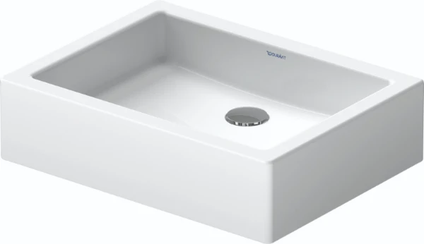 Duravit Vero lavabo à poser 500 x 380 mm - blanc - sans trou de robinet - sans trop-plein - poli
