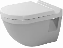 Duravit Starck 3 toilette suspendue fond plat - blanc - B360xD540 mm