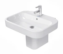 Duravit Happy D.2 lavabo 650 x 495 mm - blanc - avec trou de robinet - avec trop-plein