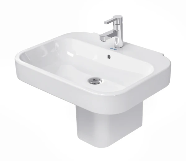 Duravit Happy D.2 lavabo 650 x 495 mm - blanc - avec trou de robinet - avec trop-plein