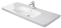 Duravit DuraStyle meuble lavabo centraal 1200 x 480 mm - blanc - avec trou de robinet - avec trop-plein
