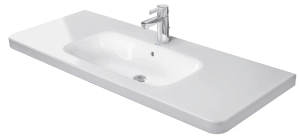 Duravit DuraStyle meuble lavabo centraal 1200 x 480 mm - blanc - avec trou de robinet - avec trop-plein