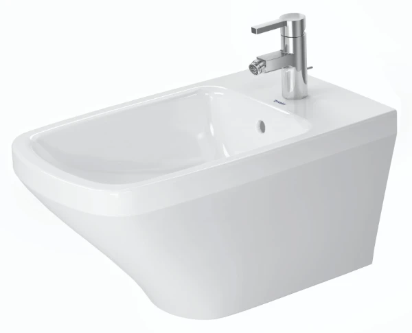 BIDET DURAVIT DURASTYLE 37 - 62 o CM blanc avec trop-plein et trou