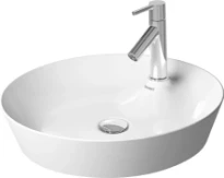 Duravit Cape Cod lavabo rond 480 mm - blanc soyeux mat - avec trou de robinet - sans trop-plein