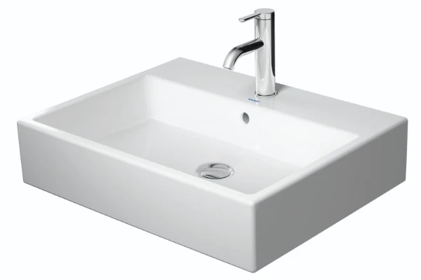 Duravit Vero Air lavabo 600 x 470 mm - blanc - sans trou de robinet - avec trop-plein - poli