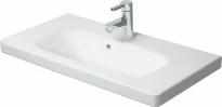 Duravit DuraStyle meuble lavabo compact 785 x 400 mm - blanc - avec trou de robinet - avec trop-plein