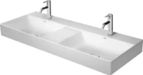 Duravit DuraSquare meuble lavabo 1200 x 470 mm - blanc - 2 trous de robinet - sans trop-plein