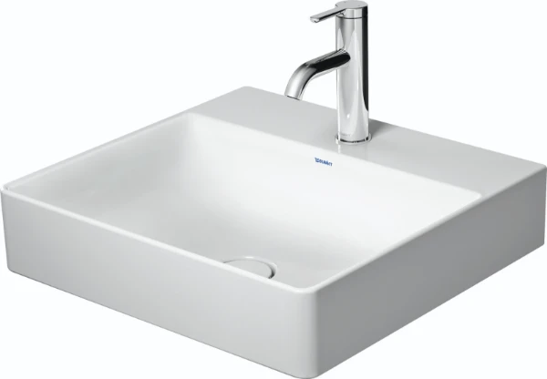 Duravit DuraSquare meuble lavabo 500 x 470 mm - blanc - avec trou de robinet - sans trop-plein