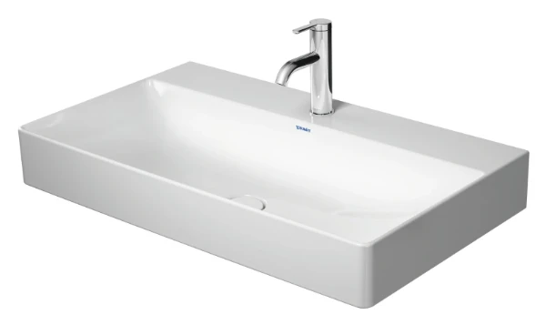 Duravit DuraSquare lavabo 800 x 470 mm - blanc - avec trou de robinet - sans trop-plein