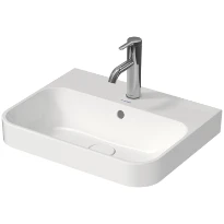 Duravit Happy D.2 Plus lavabo à poser 500 x 400 mm - blanc - avec trou de robinet - avec trop-plein - poli