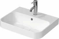 Duravit Happy D.2 Plus lavabo à poser 500 x 400 mm - blanc - sans trou de robinet - avec trop-plein - poli