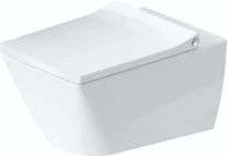 Duravit Viu cuvette suspendue Rimless sans bride - blanc - L370xD570 mm