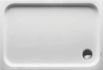 Duravit D-Code receveur de douche 1100 x 750 mm - blanc - antidérapant - écoulement 90 mm