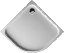 Duravit D-Code receveur de douche kwartrond 900 x 900 mm - blanc - antidérapant - écoulement 90 mm