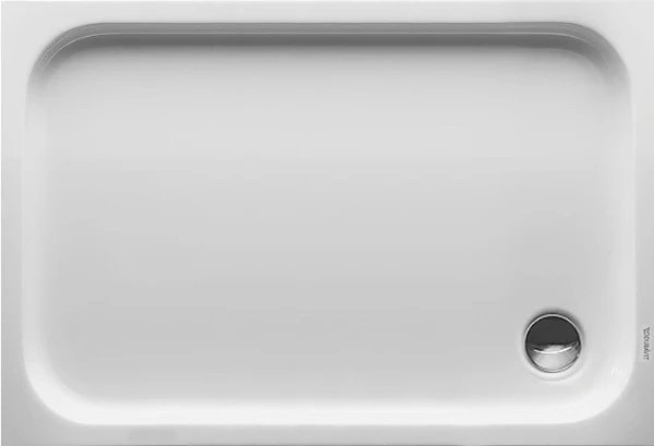 Duravit D-Code receveur de douche acrylique 1200 x 800 x 60 mm - blanc - antidérapant - écoulement 90 mm