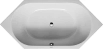 Duravit D-Code duo baignoire zeshoekig acrylique 1900 x 900 mm - blanc - sans pieds