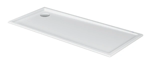 Duravit D-Code Slimline receveur de douche acrylique 1700 x 750 x 45 mm - blanc - écoulement 90 mm