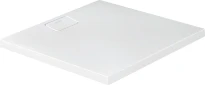 Duravit Stonetto Q receveur de douche durasolid rectangulaire 900 x 900 mm - blanc - écoulement 90 mm