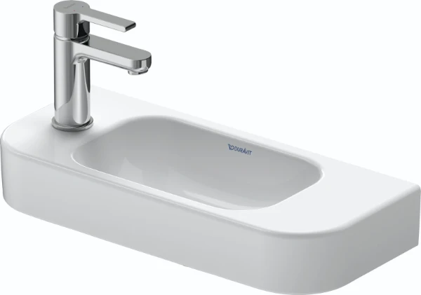 Duravit Happy D.2 lave-mains 500 x 220 mm - blanc - avec trou de robinet droite - sans trop-plein