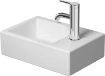 Duravit Vero Air lave-mains 380 x 250 x 140 mm - blanc - avec trou de robinet droite - sans trop-plein - fixation inclus