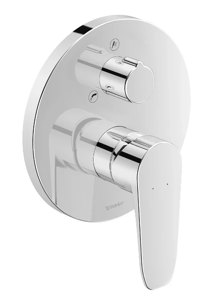 MELANGEUR BAIGNOIRE A ENCASTRER DURAVIT B1 chromé avec inverseur