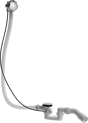 Duravit D-Code vidage automatique baignoire chromé pour garniture de vidage et trop-plein pour évacuation centrale