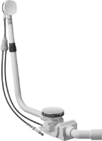 Duravit vidage cable +tp, volant quadroval, long.vidage.700mm, chromé,p.sh+bath