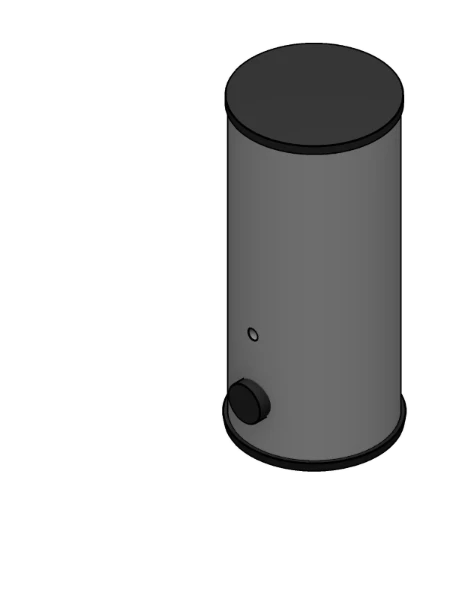 Alpha Innotec SWWS 404.2 accumulatie zonneboiler 400 l (2 spiralen) voor warmtepomp - zonder weerstand - email - vertikaal - vloermodel - ERP label sanitair: B