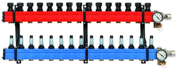 SBK Komfort 4010 verdeler met debietmeters 10-145l/h 15 kringen - euroconus