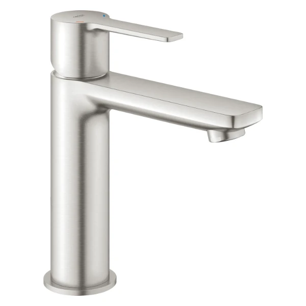 Grohe Lineare New mitigeur lavabo supersteel taille-S-28mm-corps lisse et vidage push-open