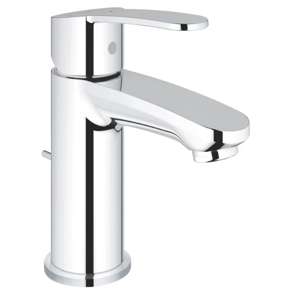 Grohe Eurostyle Cosmopolitan S wastafelmengkraan met automatische lediging - chroom - slim body - Energy Saving