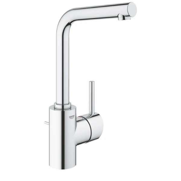 Grohe Concetto New mitigeur lavabo avec bec-L haut écojoy avec vidage automatique chromé