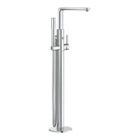 MELANGEUR BAIGNOIRE POSE LIBRE GROHE LINEARE chromé montage au sol douchette - douchette - flexible 1,25m