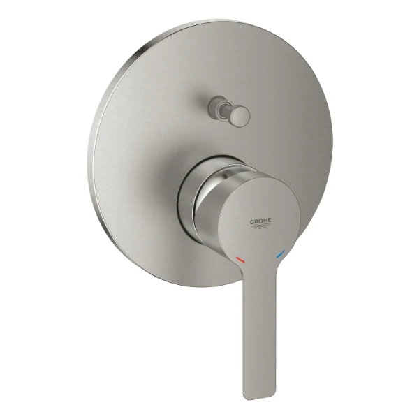 24064DC1 GROHE Lineare afwerkset voor eengreepsmengkraan, 2 uitgangen, SuperSteel. Te gebruiken met rapido smartbox 35 600 000