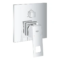 GROHE Eurocube afwerkset voor eengreepsmengkraan, 3 uitgangen, chroom. Te gebruiken met rapido smartbox  35 600 000