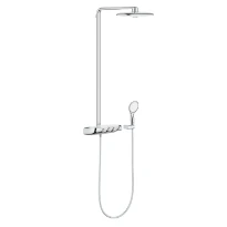 Grohe Rainshower Smartcontrol colonne de douche360 duo moon white avec thermostat - douche de tête