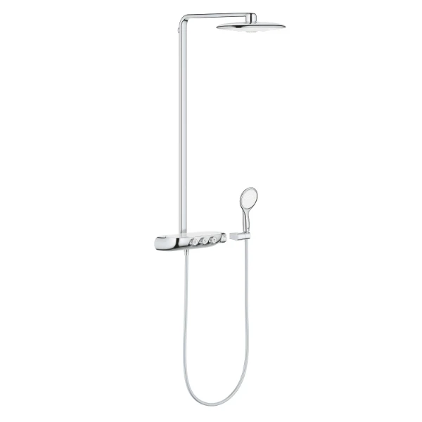 Grohe Rainshower Smartcontrol colonne de douche360 duo moon white avec thermostat - douche de tête