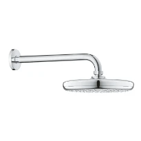 Grohe New Tempesta Classic douche de tête chromé avec bras de douche vertical 286 mm-9,5 l/min
