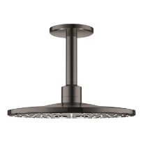GROHE Hoofddoucheset plafond 142 mm, 2 straalsoorten, Hard Graphite