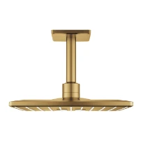 GROHE Hoofddoucheset plafond 142 mm, 2 straalsoorten; Brushed Cool Sunrise