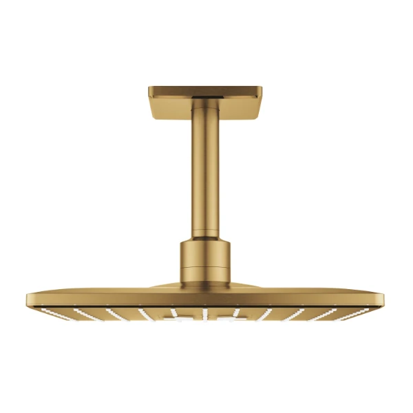 GROHE Hoofddoucheset plafond 142 mm, 2 straalsoorten; Brushed Cool Sunrise