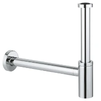 Grohe lavabo siphon 5/4 chromé avec schuifrosace